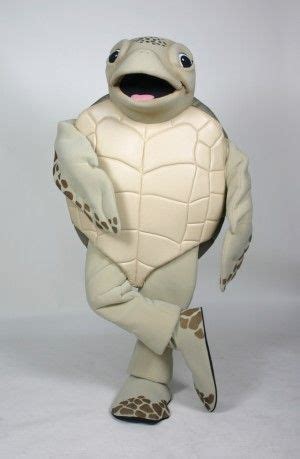 Green turtle mascot costume